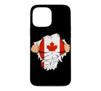 Canadian Superhero Canada Flag Patriot Gift Coque pour iPhone 13 Pro Max