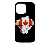 Canadian Superhero Canada Flag Patriot Gift Coque pour iPhone 14 Pro Max