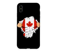 Canadian Superhero Canada Flag Patriot Gift Coque pour iPhone XS Max