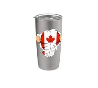 Canadian Superhero Canada Flag Patriot Gift Gobelet isotherme en acier inoxydable double paroi