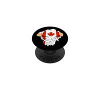 Canadian Superhero Canada Flag Patriot Gift PopSockets PopGrip Adhésif