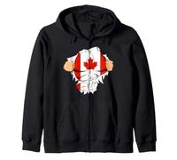 Canadian Superhero Canada Flag Patriot Gift Sweat à Capuche