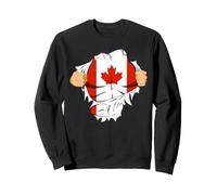Canadian Superhero Canada Flag Patriot Gift Sweatshirt