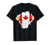 Canadian Superhero Canada Flag Patriot Gift T-Shirt