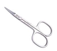 Canal Ciseaux pour bébés courbés inoxydables, 9 cm, avec étui oursons