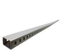 StarTech.com Open Slot Cable Management Raceway with Cover, 1-1/2"(38mm)W x 1"(25mm)H, 6.5ft(2m) length, 1/4"(8mm) Slots, PVC Network Cable Hider/Wall Wire Duct, Max 20 Cables, UL Listed - UL94...