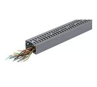 Canal de cuadro, en PVC, de 40x80 mm, color gris (RAL7030), de hager