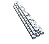 Canal de drainage en acier inoxydable 304 avec grille de 2/3/4/5/6 pouces de largeur, idéal pour terrasse et allée, kit de drainage durable (l 10 x H 3 cm)