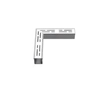 Canal de drainage en acier inoxydable 304 - Système de drainage étroit pour allée intérieur/extérieur dans les garages, piscines, cours, jardins - En forme de L (3 x 10 cm)
