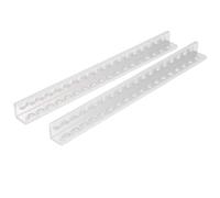 Canal de Faisceau en Forme de L 18 Trous Pièces de Robot en Aluminium de Haute Précision Kit de Bricolage Forte Capacité Portante pour Les Projets de Robotique 12x12x152mm 2Pcs