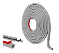 Canal de Fil de intérieur 15 x 10 mm Protecteur de Cache-câble en Silicone, Guide d ' acheminement de Cordon à Profil Bas pour Bureaux, couloirs, Organisateur de Fils exposés, Guide de Dissimulation