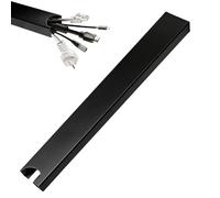 Canal de gestion des câbles - Organiseur de fils vertical magnétique sans perçage pour installation de bureau | Bande de passage de 37,8 cm avec cordon dissimulé, support pour chambre à coucher