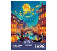 Canal de Venise Puzzle 1000 Pièces Educa Divertissement Créatif Décoration Intérieure La Capitale Romantique Jeu Éducatif Challenge Toy Adultes & Enfants des 14 Ans 38x26cm/1000pcs