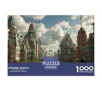 Canal de Venise Puzzle 1000 Pièces Ville sur l'eau - DIY Artistique, Poster Inclus, Jeu Cérébral, pour Hommes Et Femmes, Format 38x26cm/1000pcs