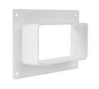 Canal de ventilation plat - 90 x 220 mm - Raccord en T - Colliers