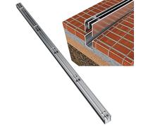 Canal de vidange mince en acier inoxydable - Kit de drainage de tranchée d'extérieur 304 pour cour, balcon, porche et jardin - Grille en métal argenté (l x H x H) : 35 x 40 mm