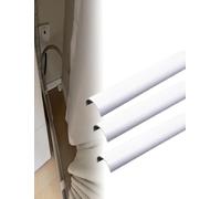 Canal d'eau de pluie de gouttières demi-rondes en PVC, drain de toit | Collecteur d'eau d'avant-toit UPVC for toits, garages et projets de drainage personnalisés(L 150cm D 3.2CM Th 2mm)