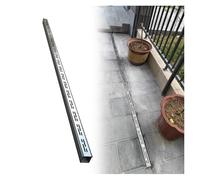 Canal d'évacuation de tranchée, filtre linéaire de gouttière pour extérieur, grille amovible, construction en acier inoxydable, idéal pour cour, patio, allée, garage