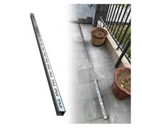 Canal d'évacuation de tranchée, grille de vidange en acier galvanisé avec grille amovible, pluie linéaire, idéal pour cour, terrasse, allée, garage, 100 x 7 x 3 cm
