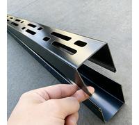 Canal d'évacuation en acier inoxydable avec grille pour la gestion des eaux pluviales