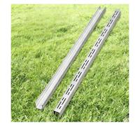 Canal d'évacuation en acier inoxydable avec grille - Solution de drainage extérieur pour pelouse, terrasse, cour, balcon - Inverseur d'eau