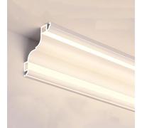 Canal diffuseur LED pour éclairage mural et plafond, moulure corniche pour luminaires améliorés