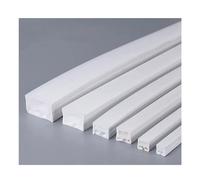 Canal en Silicone Néon, 1 À 5 M/pièces, Tube Flexible en Silicone, Profilés LED, Boîtier Encastré, Ruban Étanche IP67, Décoration Extérieure, Bande Linéaire, Lumières 1 Pièce (Color : T1212 for 10mm