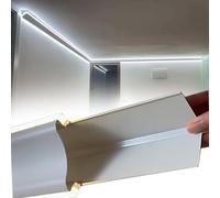 Canal LED linéaire en aluminium pour moulure de couronne, plafonnier, 1 m30 m (7 m) solution d'éclairage moderne pour décoration d'intérieur
