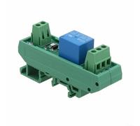 Canal monté sur rail DIN pour module de carte relais avec MPA électromagnétique pour relais, entrée borne à vis, compatible NPN PNP, AC DC commun, indicateur d'état LED, surtension (DC12V)