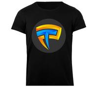Canal Paluten T-Shirt Femme Basic Coton Noir Basic Cotton Black Women's T-Shirt