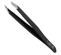 Canal Pince à cheveux, biseautée, satinée, inoxydable, 9 cm Noir