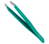 Canal Pince à cheveux, biseautée, satinée, inoxydable, 9 cm Vert