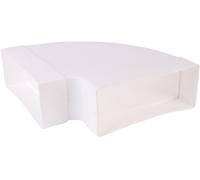 Canal Plat 220x90mm 90° Coude Horizontal Flexible Cuisine