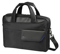 Canal Saint Martin 354685-33 Sacoche business pour homme 13 pouces + tablette 10 pouces avec bandoulière - Porte document extensible - Serviette business - noir