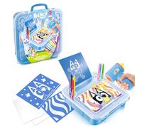 Canal Toys - Airbrush Art Bluey - Mallette Créative dès 6 Ans - BLU 002 | Aérographe Électronique - Feutres et Pochoirs Inclus - Activités à Personnaliser - Mallette Créative - Idée Cadeau Enfant