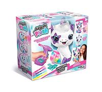 Canal Toys Peluche à personnaliser Licorne - Airbrush électrique avec pochoirs et feutres