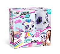 Canal Toys - Airbrush Plush - La Peluche Panda à Personnaliser pour Enfants de 6 Ans+ - Activité Manuelle - Idée Cadeau pour Customiser ta Peluche avec des Feutres - Recommence à l'Infini - OFG 257