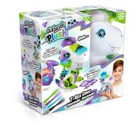 Canal Toys - Airbrush Plush - Peluche Dinosaure à Personnaliser pour Enfants de 6 Ans+ - Activité Manuelle - Idée Cadeau pour Customiser ta Peluche avec des Feutres - Recommence à l'Infini - OFG 243