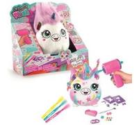 Canal Toys - Airbrush Plush - Peluche Hair'iffic à Coiffer et DéCorer - Kit Créatif avec Pulvérisateur Airbrush, Feutres, Pochoirs et Accessoires Cheveux - AIR 040