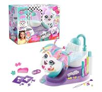 Canal Toys - Airbrush Plush - Salon de Coiffure Hair’iffic - Peluche à coiffer et décorer avec Spray électronique, feutres, Accessoires à Cheveux et pochoirs - AIR 044