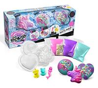 Canal Toys - BBD 014 - Loisirs créatifs - So Bomb - 3 Packs Bath Bomb 3 ronds ou rond Licorne coeur Bleu, Rose