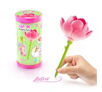 Canal Toys - Bloom - Stylo Fleur à Créer pour Enfant 6 Ans+ - Encre Pailletée et Parfumée - 6 Fleurs à Collectionner - Stylo Décoratif & Idée Cadeau - Modèle Aléatoire - BLM001