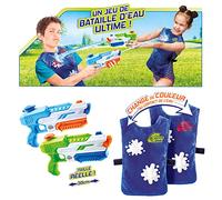 Canal Toys - Hydro Blaster Game - Jeu de Bataille d'eau avec 2 Pistolets à Eau et 2 dossards avec cibles Qui changent de Couleurs