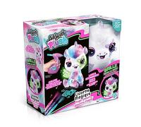 Canal Toys Licorne À Personnaliser Airbrush Plush - Peluche Spray Art Avec Feutres Et Pochoirs - Dès 6 Ans - Ofg 274 Blanc TU