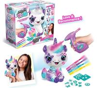 Canal Toys Peluche a personnaliser Licorne - Airbrush électrique avec pochoirs et feutres