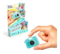 Canal Toys - Photo Creator - Appareil Photo et Vidéo Numérique Mini Cam’ - Original - avec Porte-clé et Carte SD 1Go Incluse - CLK 058, Turquoise