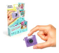 Canal Toys - Photo Creator - Appareil Photo et Vidéo Numérique Mini Cam’ - Vintage - avec Porte-clé et Carte SD 1Go Incluse - CLK 063, Violet