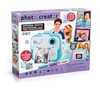 Canal Toys - Photo Creator - Appareil Photo Instantané - 8 Ans + - CLK 001 | Impression Instantanée - Modes Selfie et Vidéo - 4 Rouleaux pour 250 Clichés - Appareil Photo Turquoise - Idée Cadeau Enfant