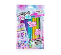 Canal Toys – Recharge Airbrush Plush – 10 feutres multicolores, 2 planches de pochoirs – Kit OFG 256