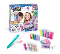 Canal Toys - So Slime - Kit 10 Slimes Personnalisés - +100 Combinaisons - sans Colle - Mélange & Décore - Loisir Créatif & Activité Manuelle Propre 6 Ans + - Accessoires Inclus - SSC 184